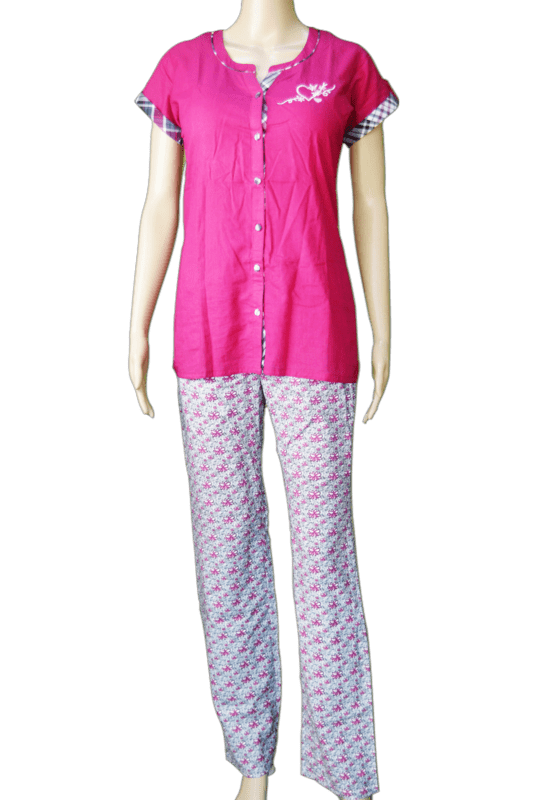 Pink colour night online suit